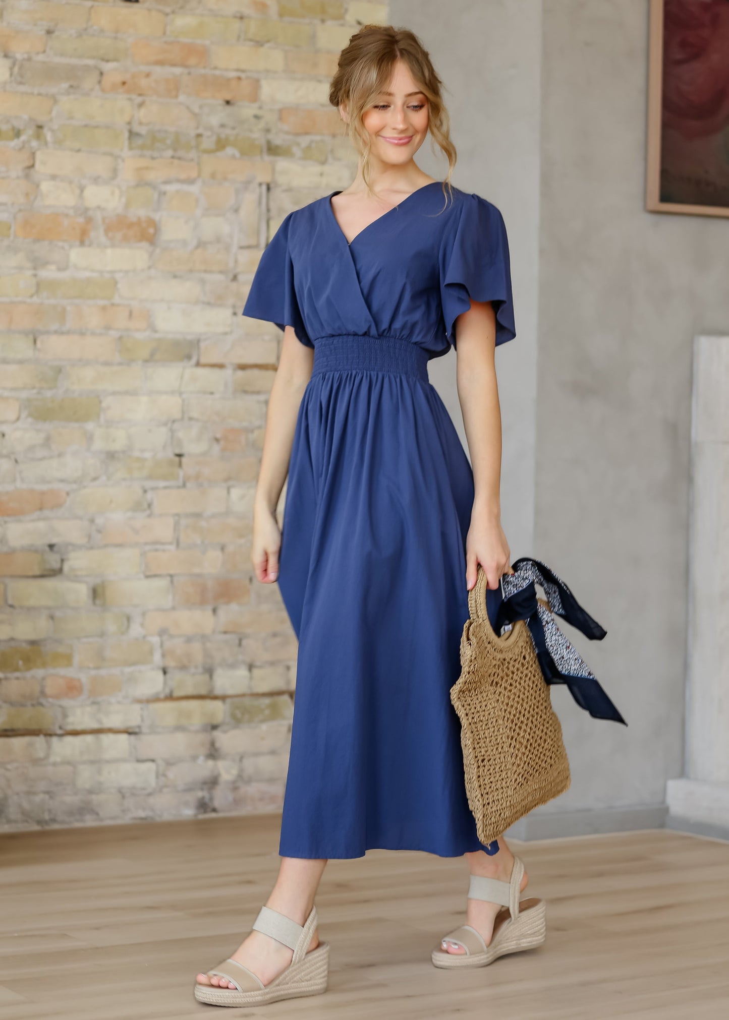 Montie Flutter Sleeve Maxi Dress