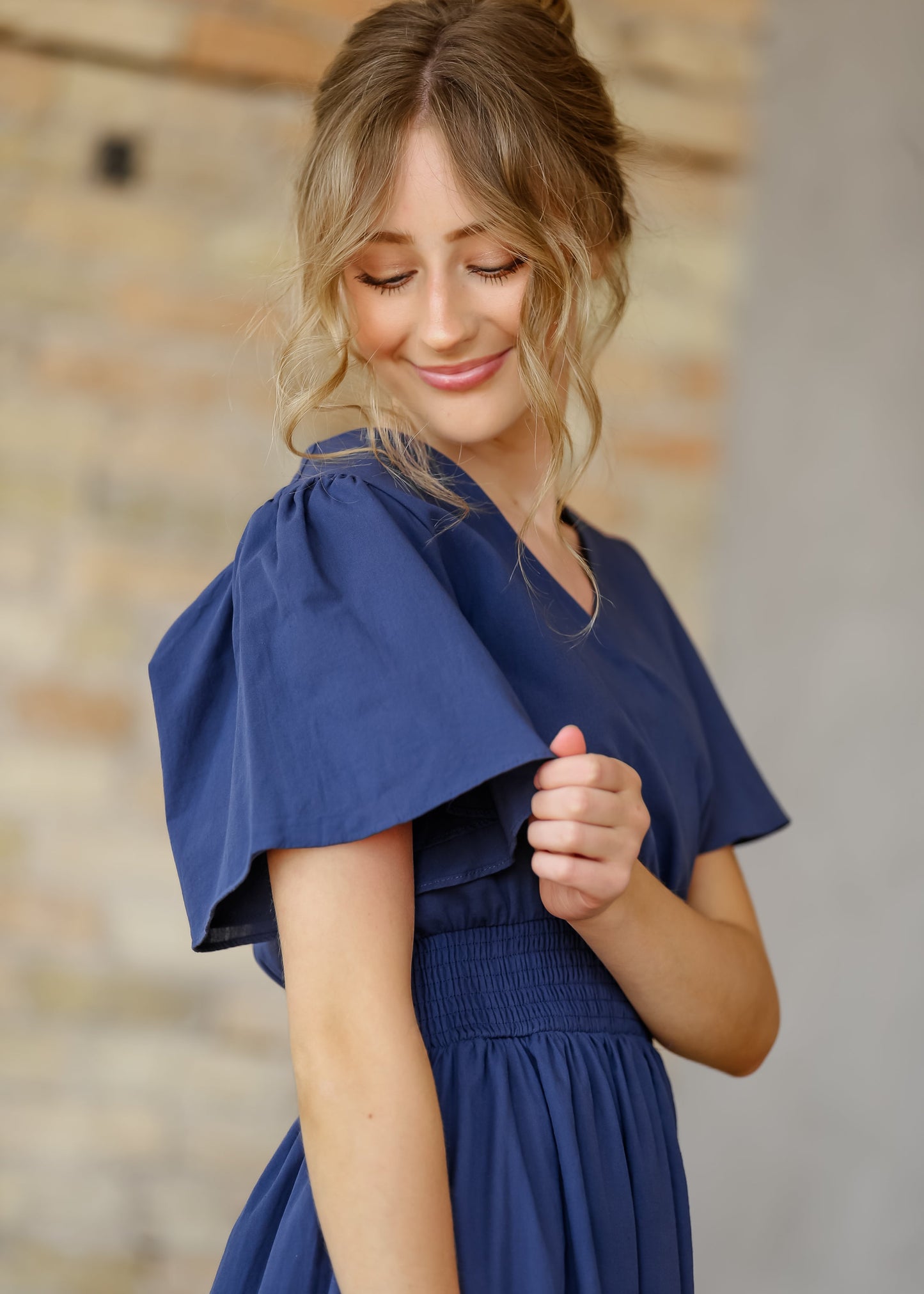 Montie Flutter Sleeve Maxi Dress