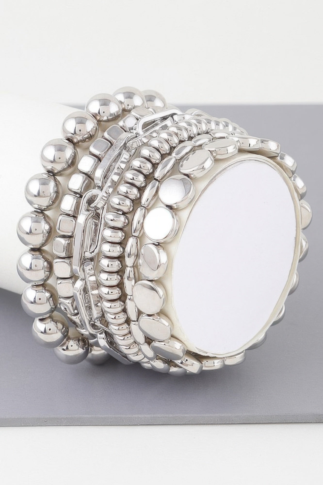 Multi Bead N Chain Bracelet