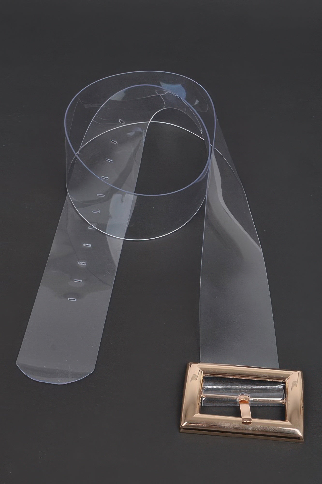 Oversized Transparent Pvc Belt