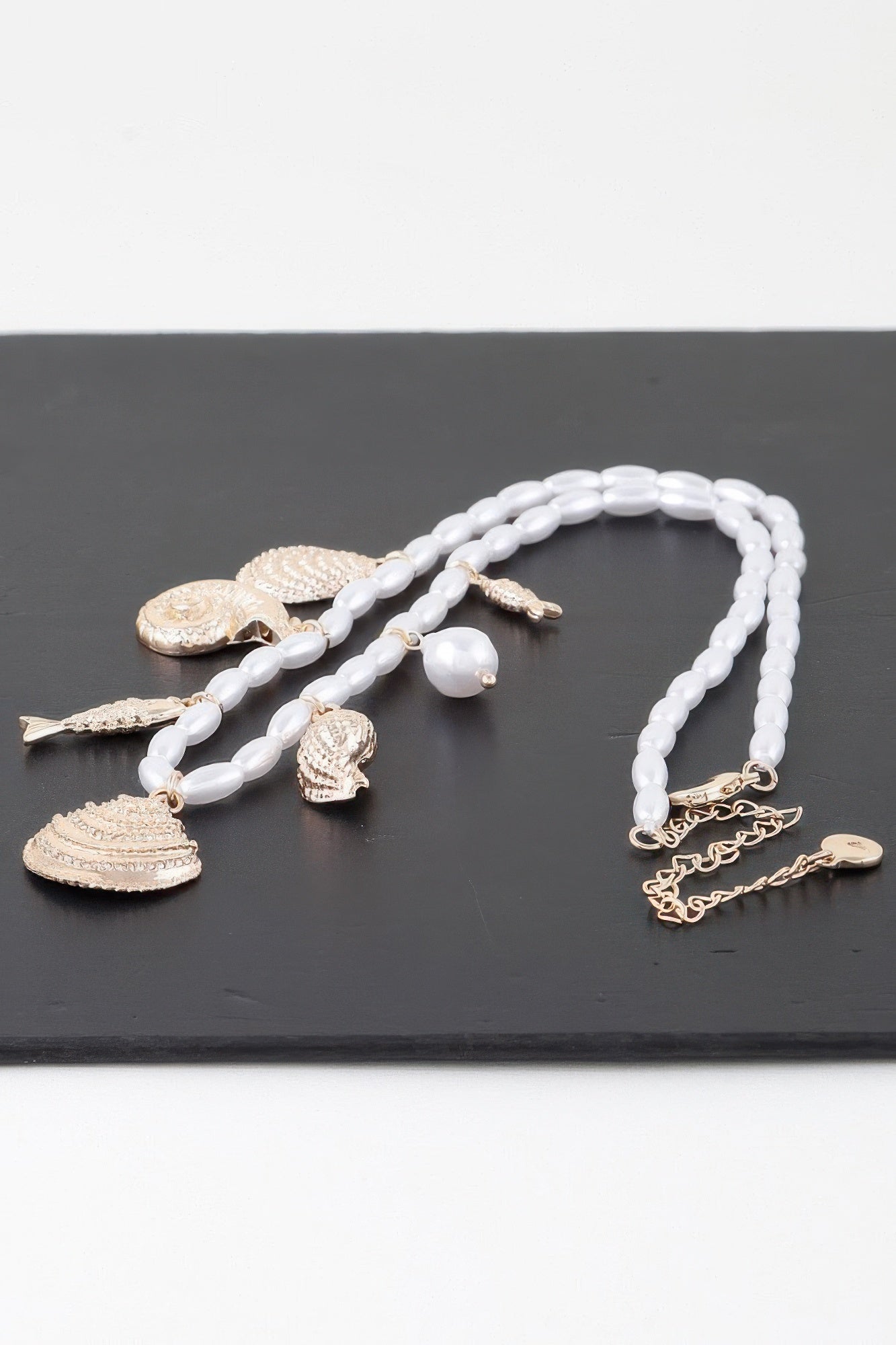 Pearled Under The Sea Charm Necklace