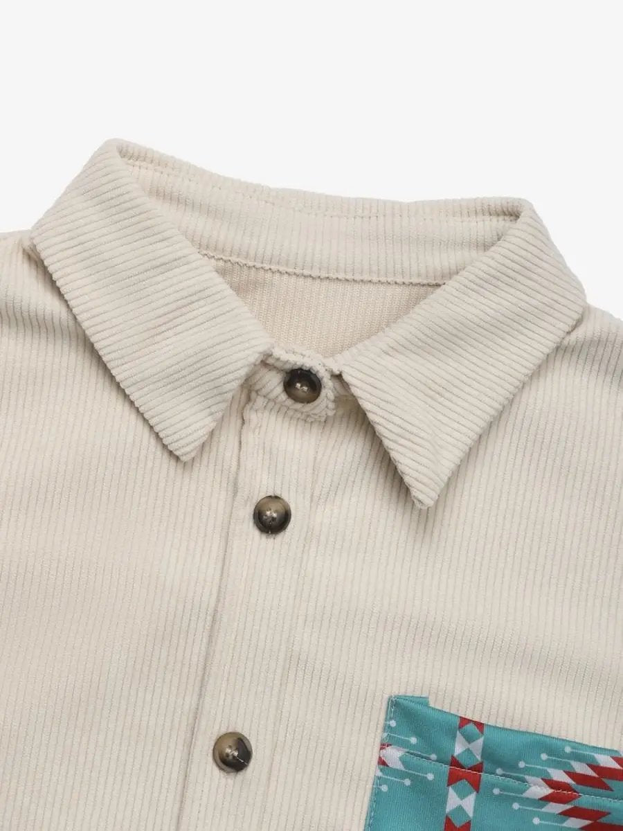 Geometric Shacket with Pockets | Trendsi Soft Casual