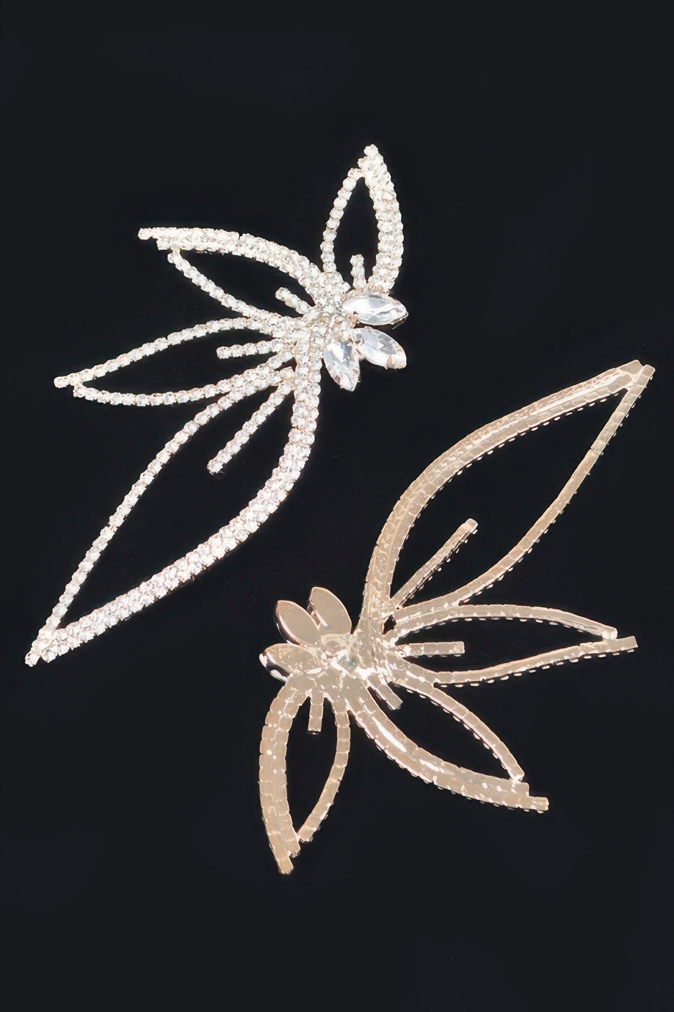 Rhinestone Flower Earring