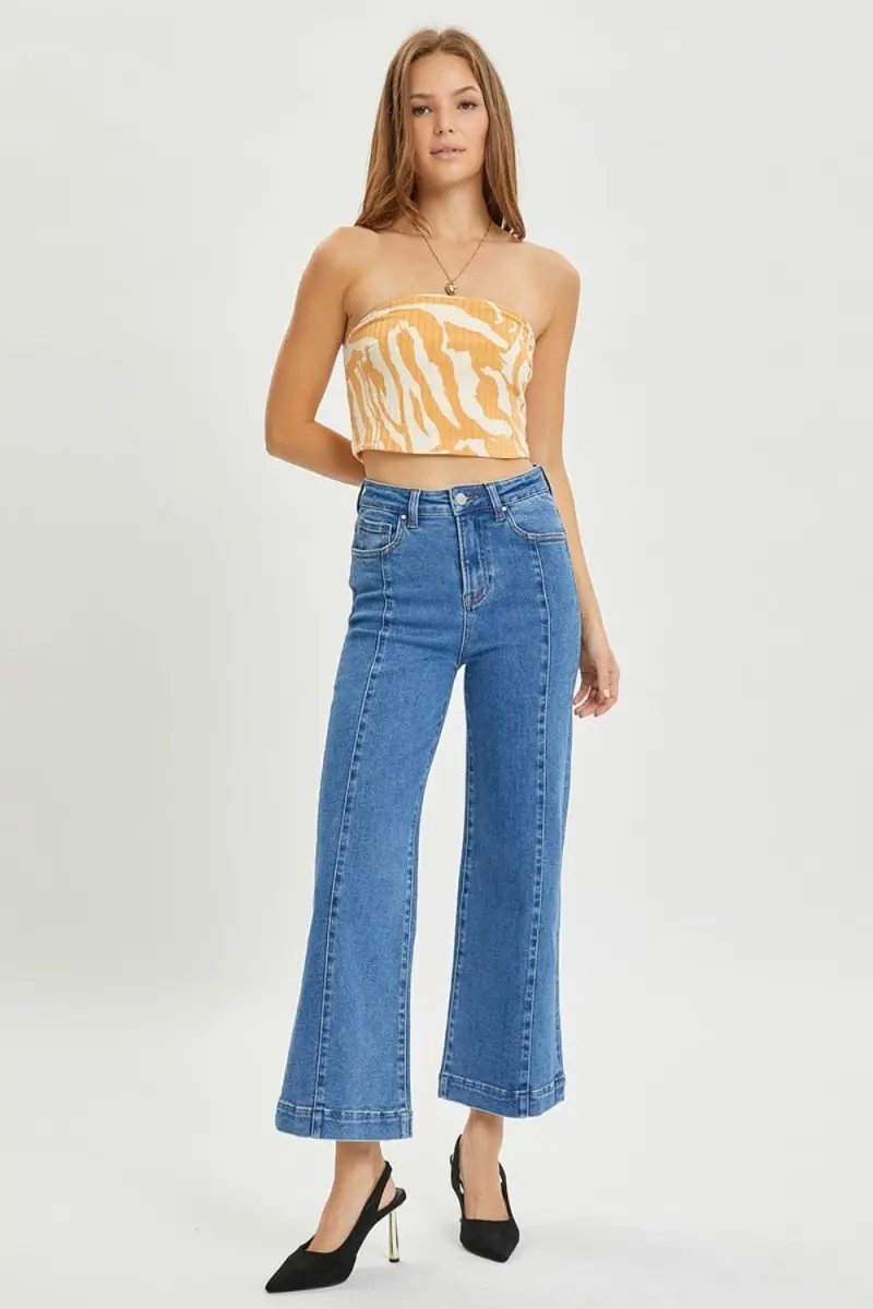 Sweaters Trendsi RISEN High Rise Wide Leg Jeans Women's Everyday Denim Comfortable Fit