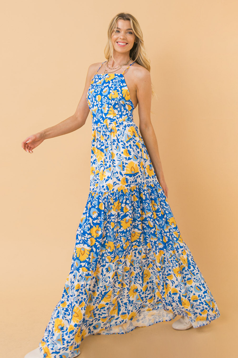 BRING THE SWEETNESS WOVEN MAXI DRESS