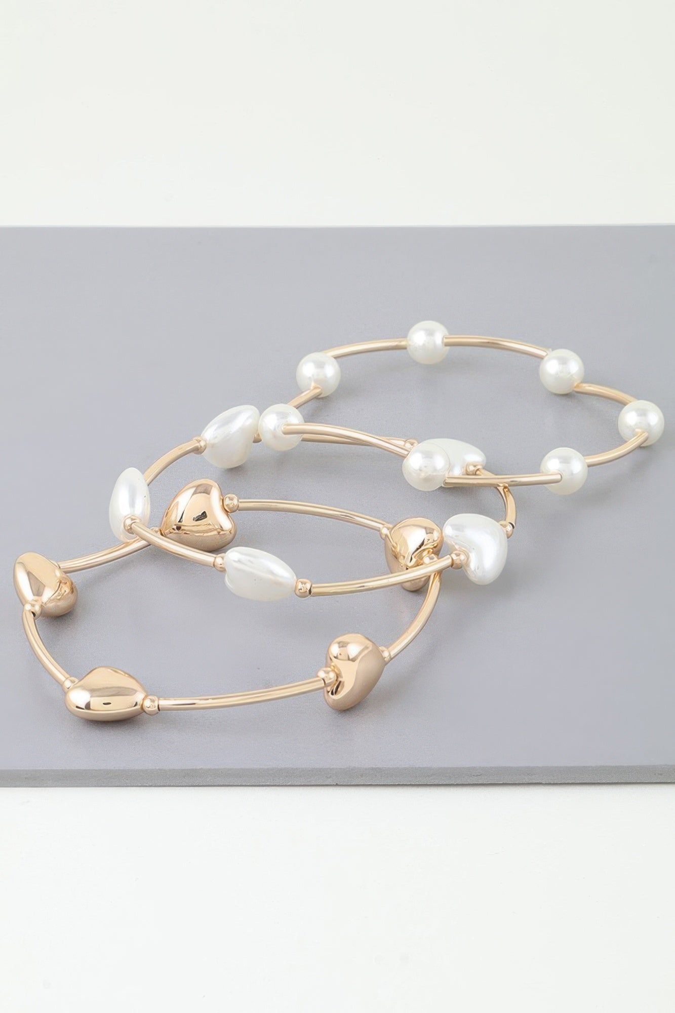 Simple Heart Beaded Wrap Bracelet