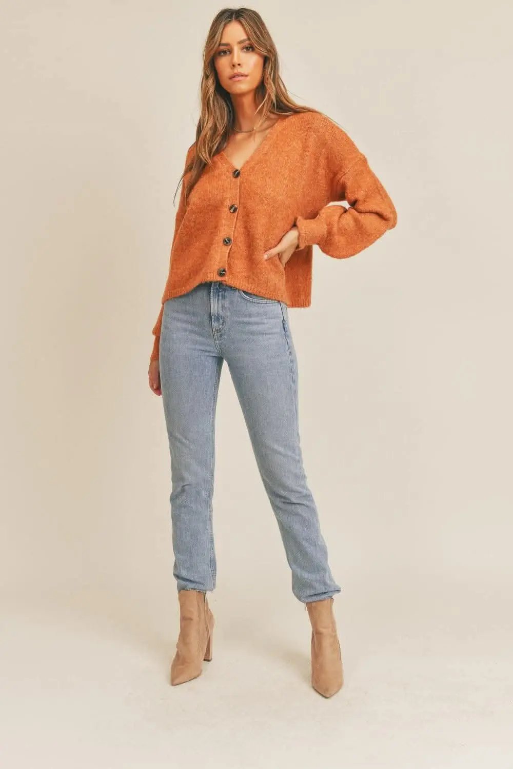 Sweaters Trendsi Cozy Cardigan Women's Fall Layering Knit Top Soft, Button-Down