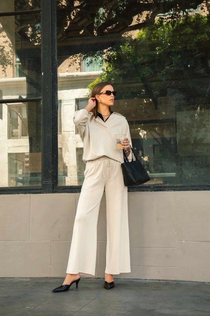 Trendsi Umgee Plus Size Wide Leg Pants Women's Casual Drawstring Pockets