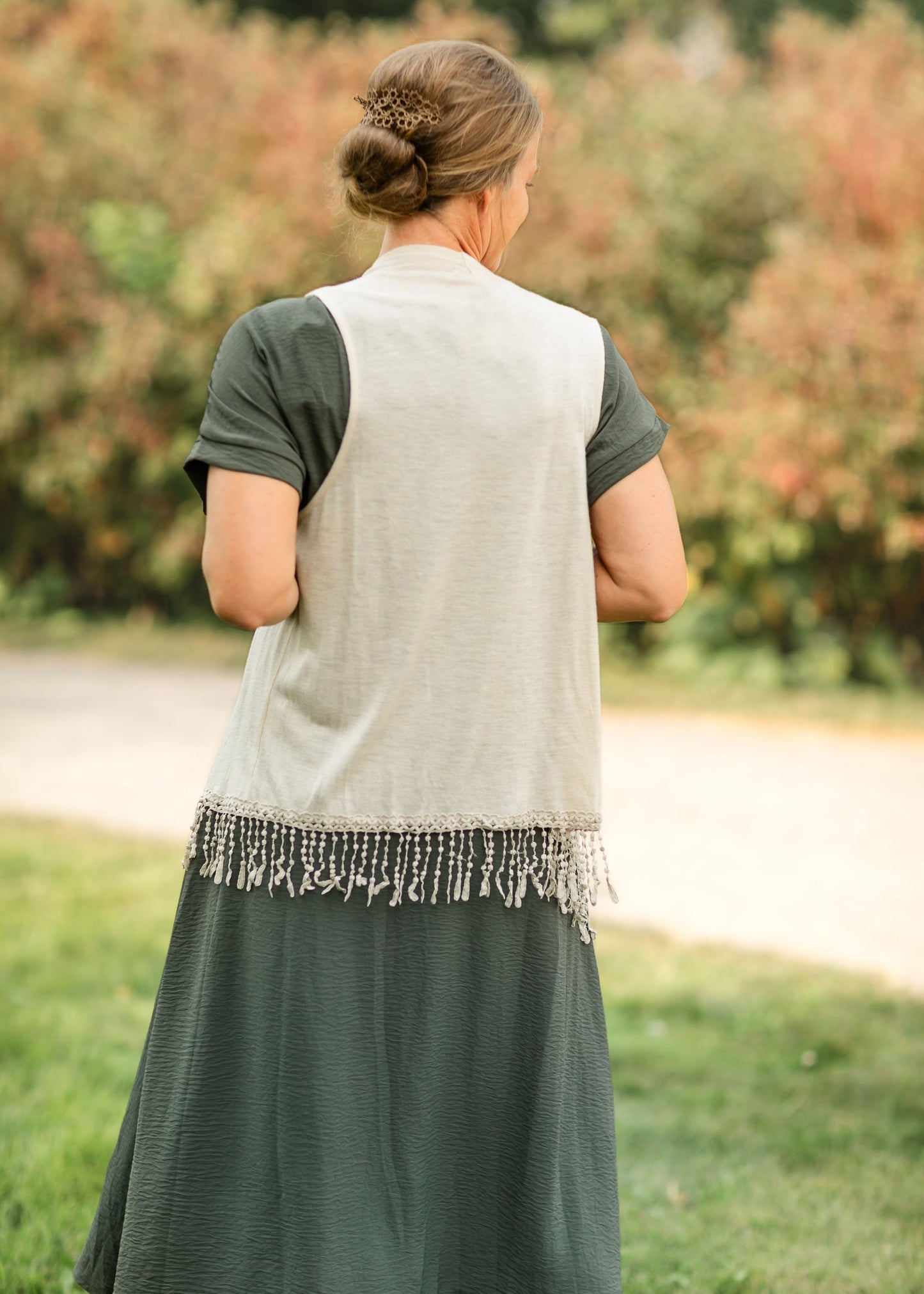 Winslet Tasseled Sleeveless Cardigan - FINAL SALE