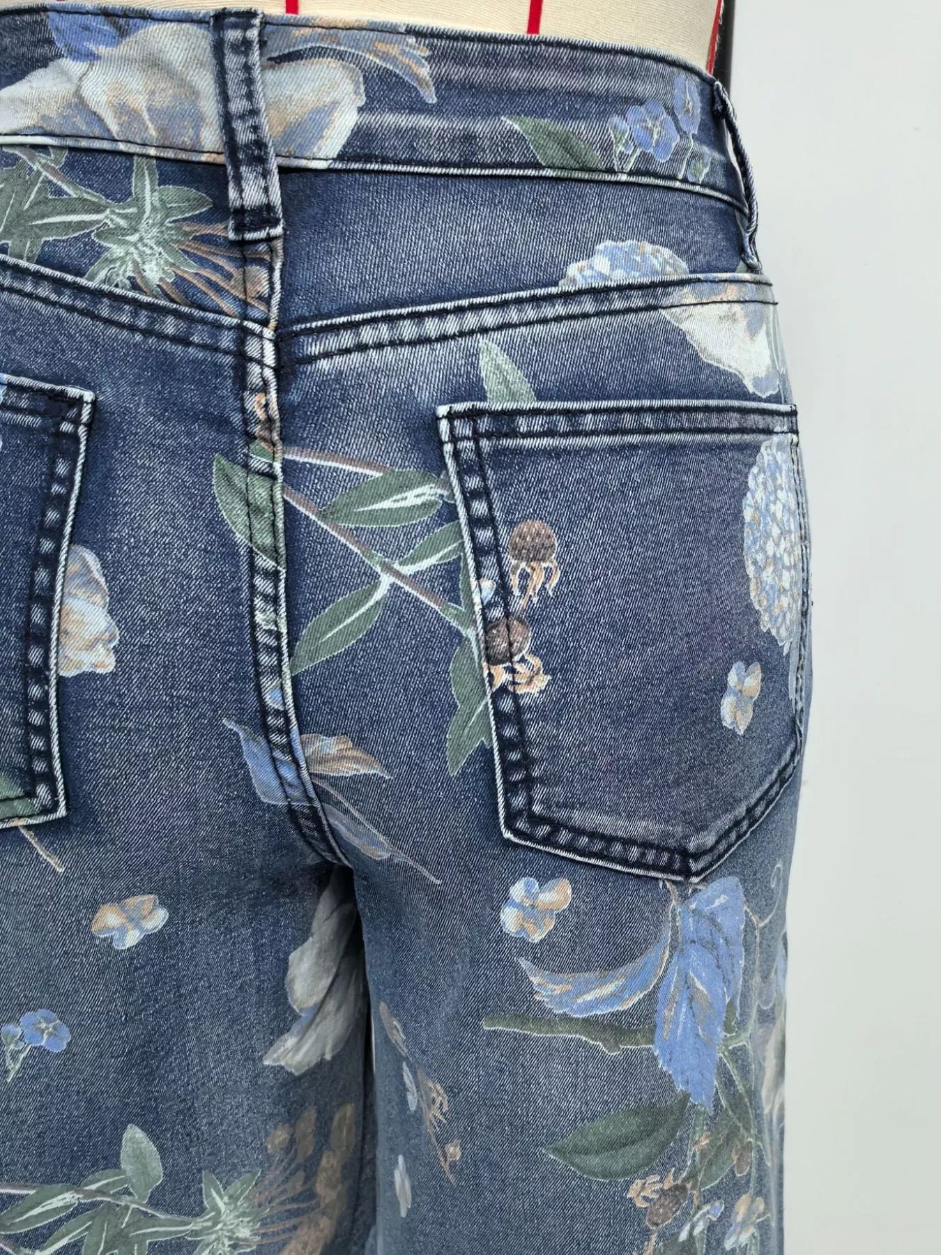 Floral Denim Shorts