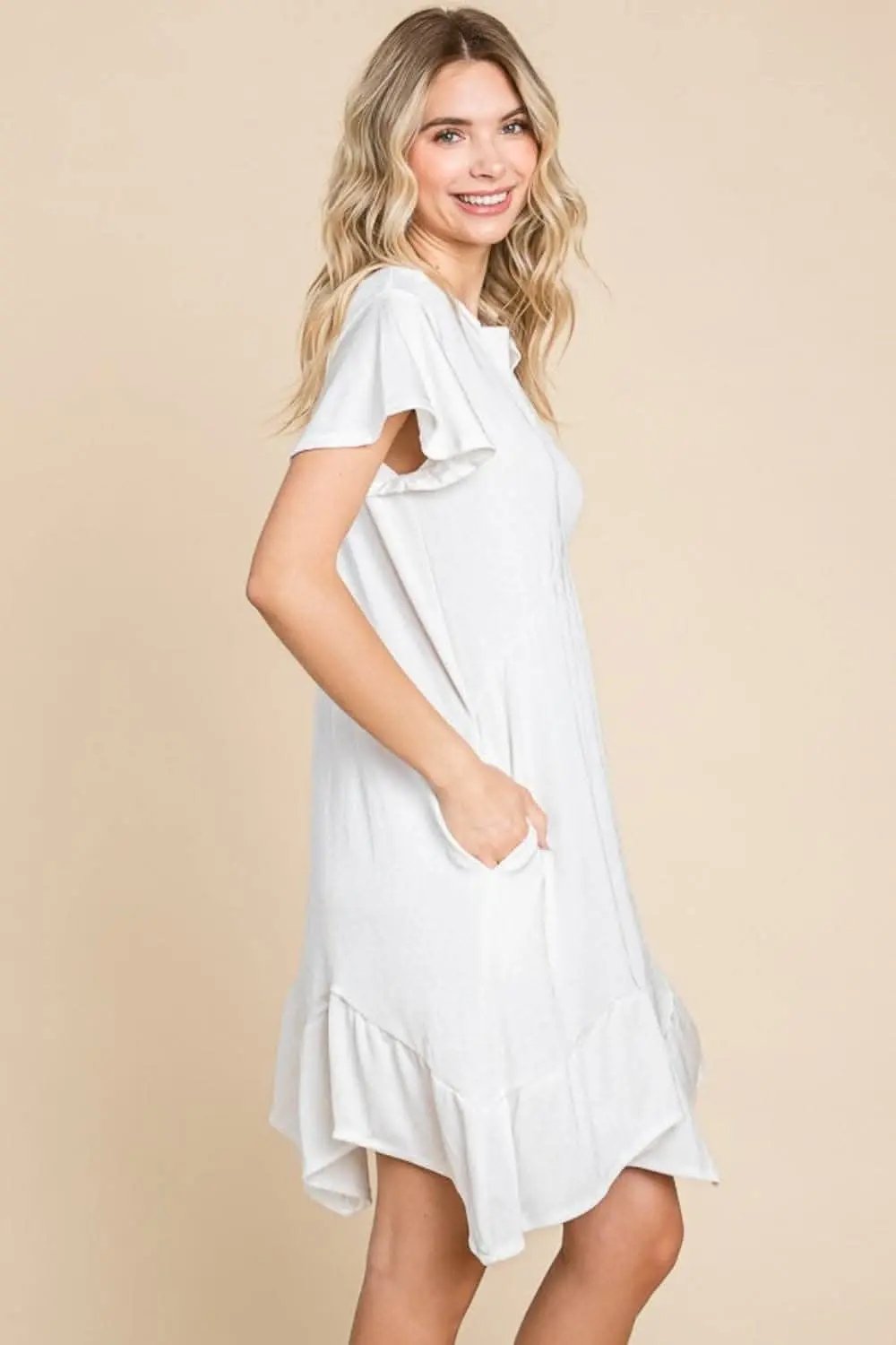Dresses Trendsi Ruffled Dress Women's Everyday Casual Dress with Pockets