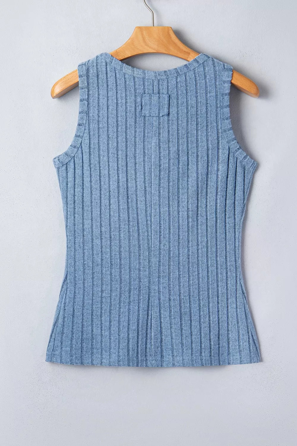 Slim Mineral Wash Ribbed Tank Top