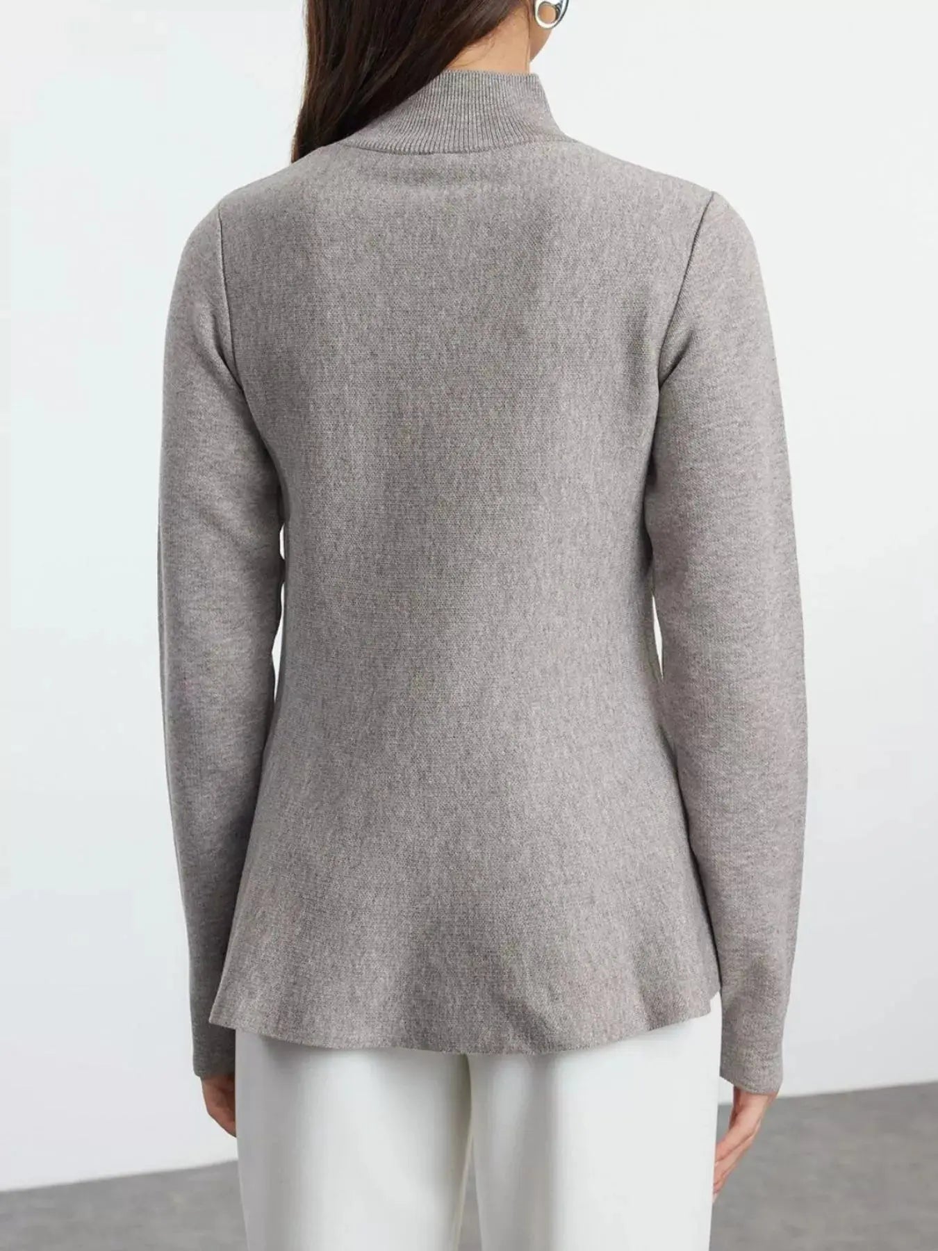 Mock Neck Long Sleeve Sweater