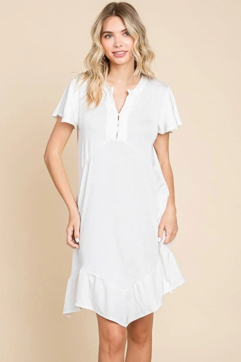 Dresses Trendsi Ruffled Dress Women's Everyday Casual Dress with Pockets