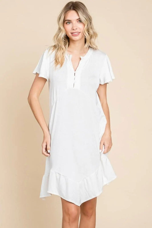 Dresses Trendsi Ruffled Dress Women's Everyday Casual Dress with Pockets
