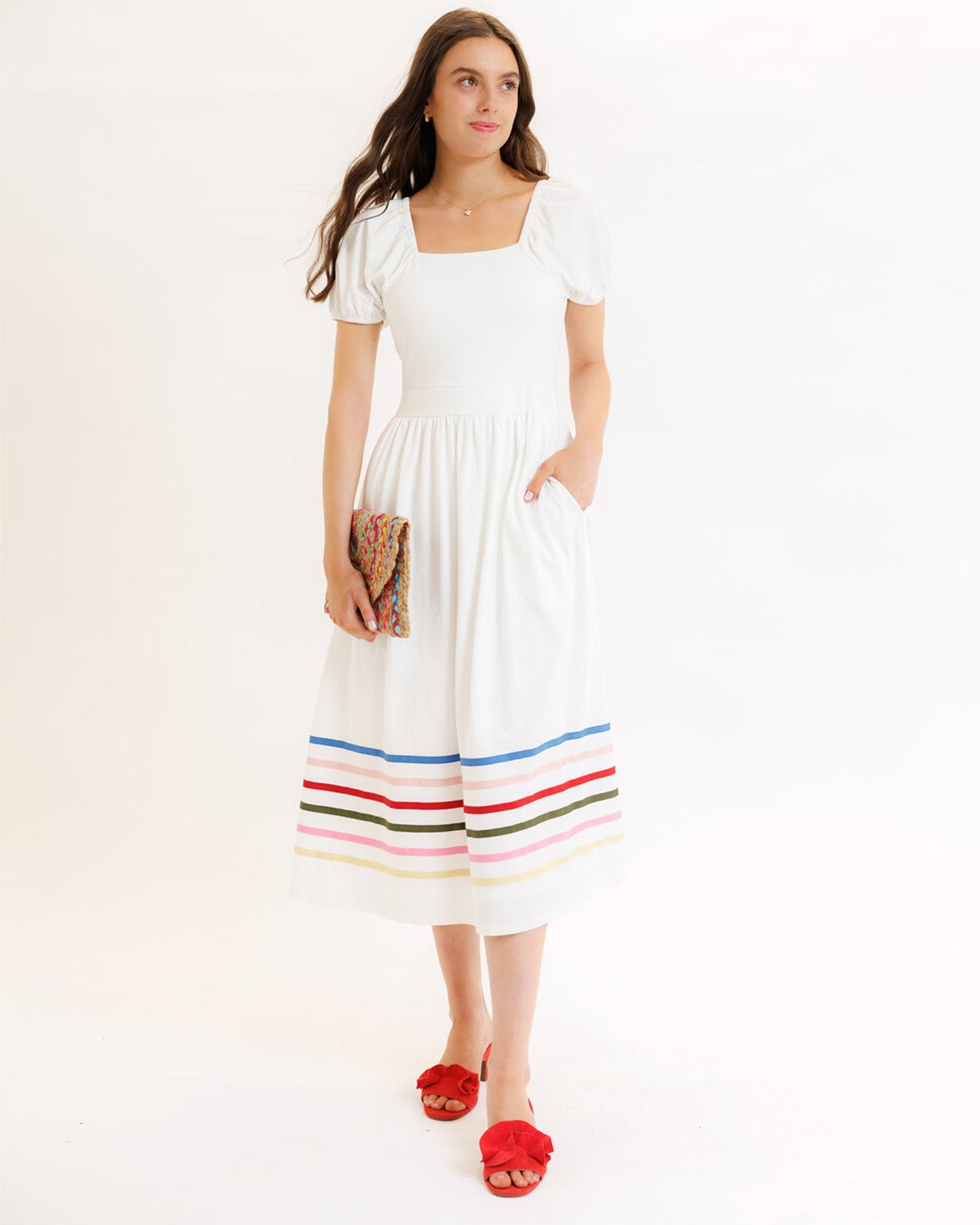 Pop Of Color Maxi Dress