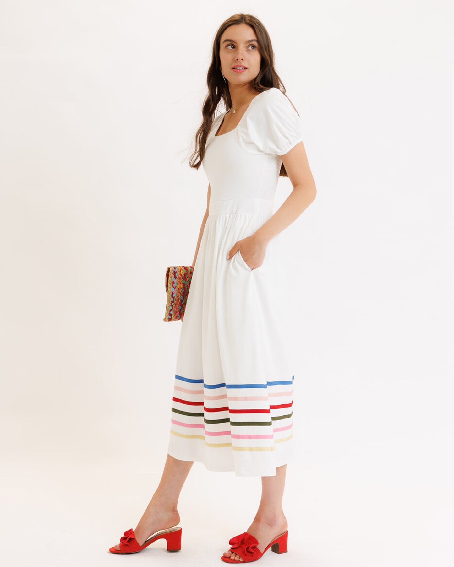 Pop Of Color Maxi Dress