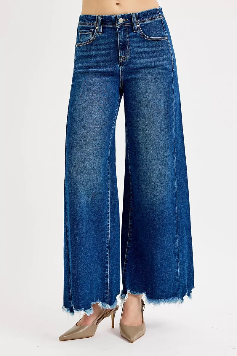 RISEN Jeans - Full Size High Rise Ankle Wide Jeans
