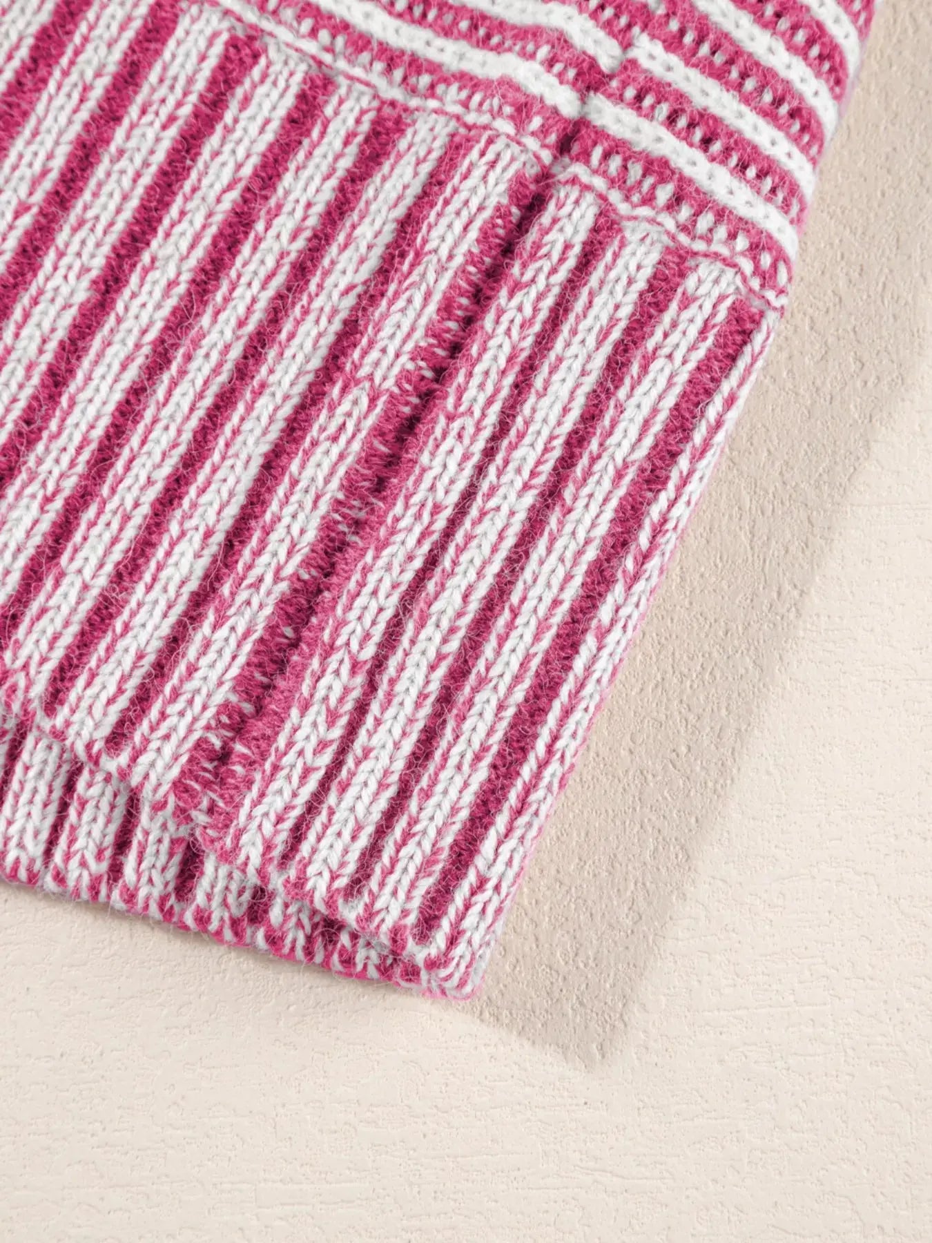Striped Casual Boat Neck Sweater