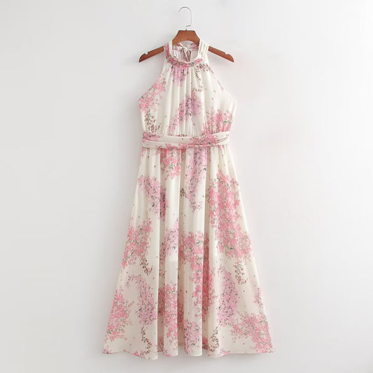 Summer Floral Holiday Dress Women Sexy Dress
