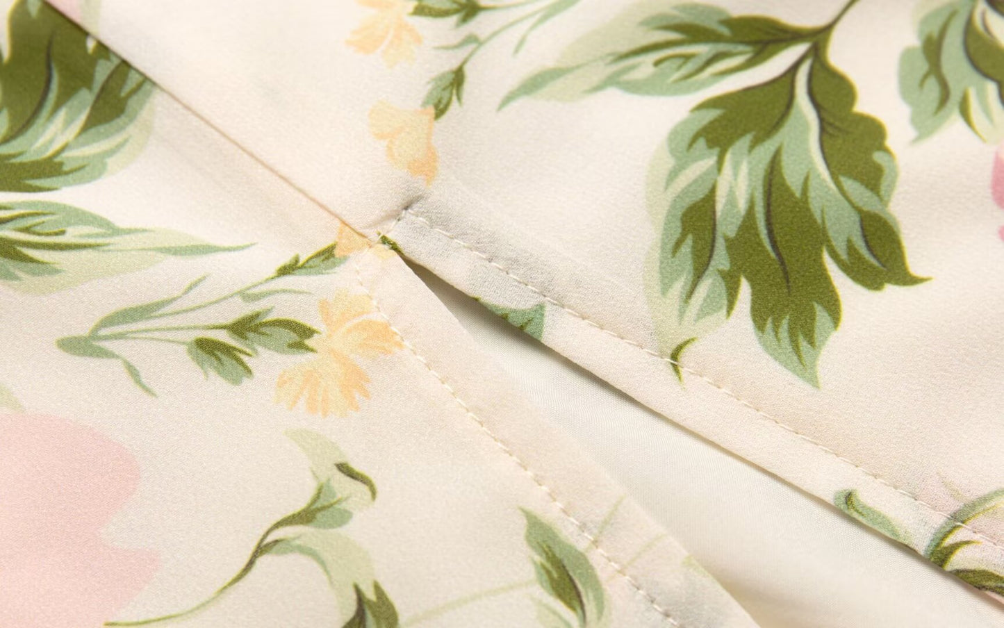 Summer French Vintage Floral Printed High Waist Sexy Side Split Hem Sling Dress