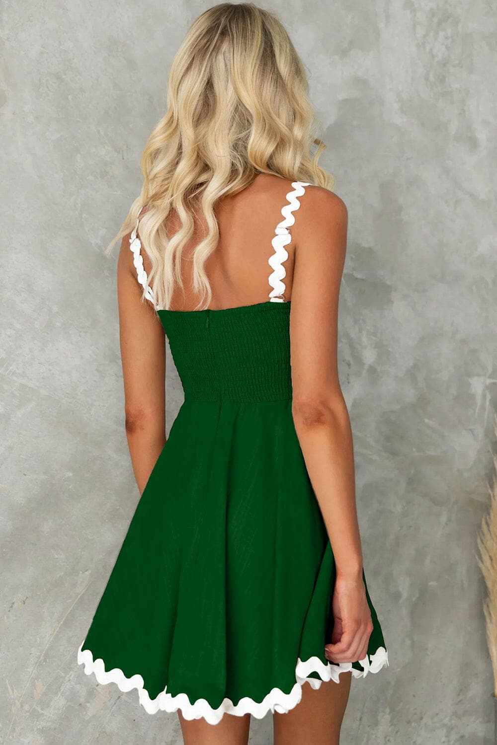 Dresses Trendsi Chic square neck mini dress with contrast trim