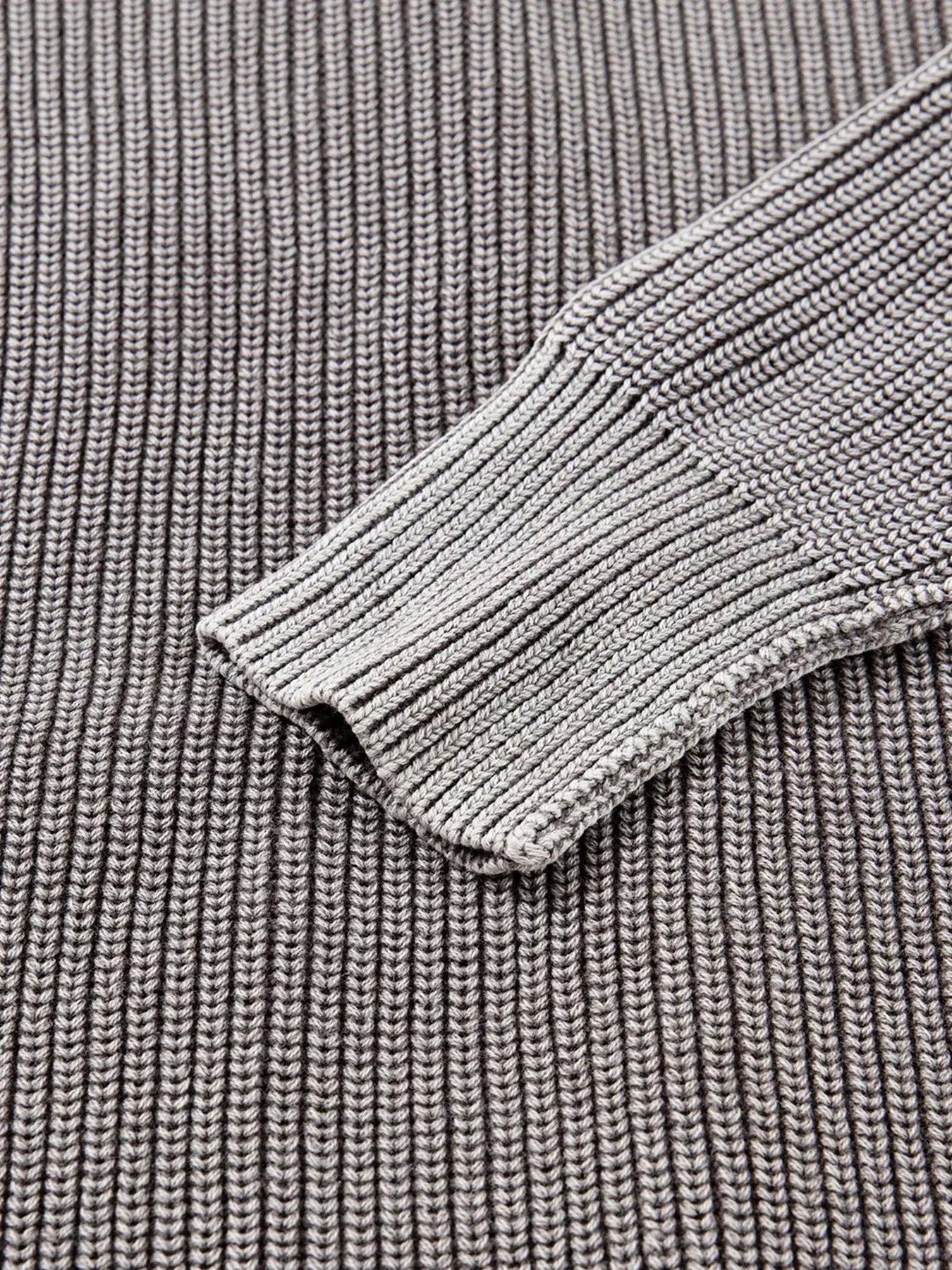 Mineral Wash Exposed Seam Patchwork Open Knit Cardigan