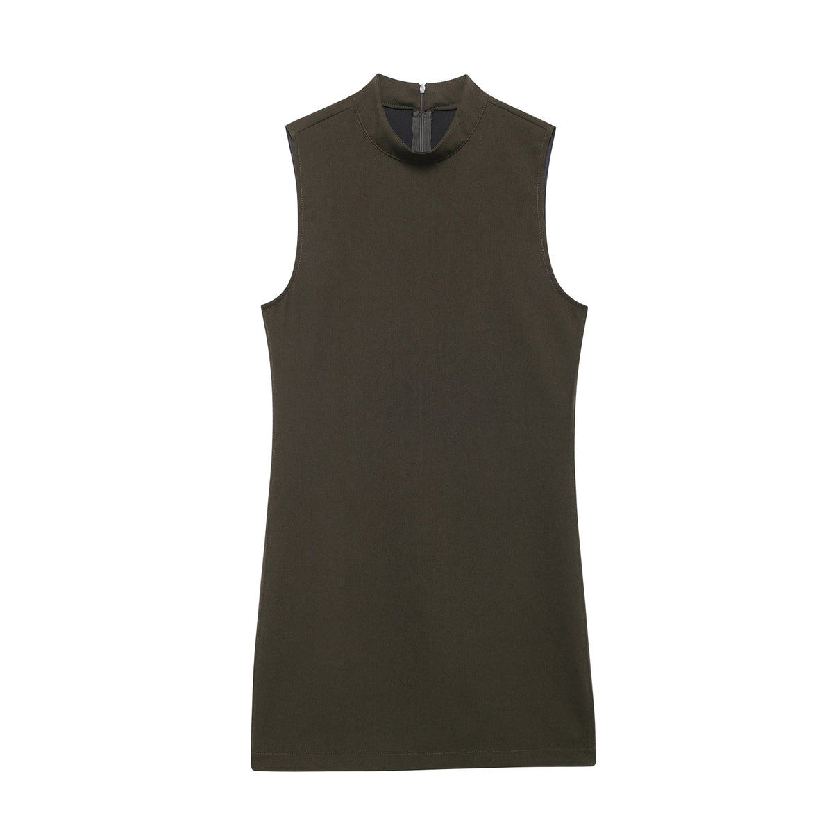 Fall Women Clothing Casual Simple Short Sleeveless Dress