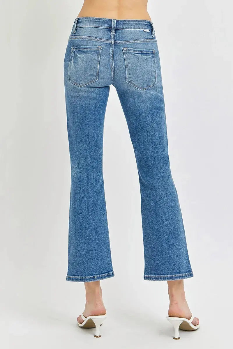 Women's Plus Size Flare Jeans Jeans - Low Rise Plus Size Comfy Fit - Flare