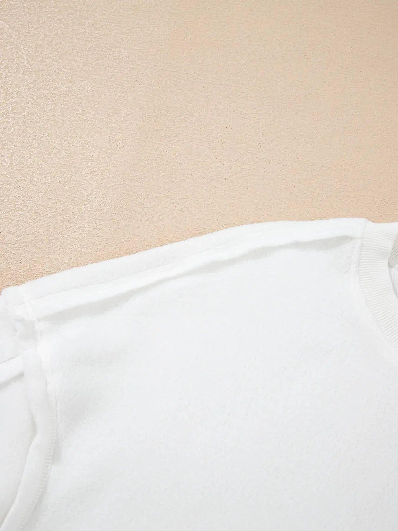 Cozy Cream Exposed Seam Knit Pocket Pullover Sweatshirt