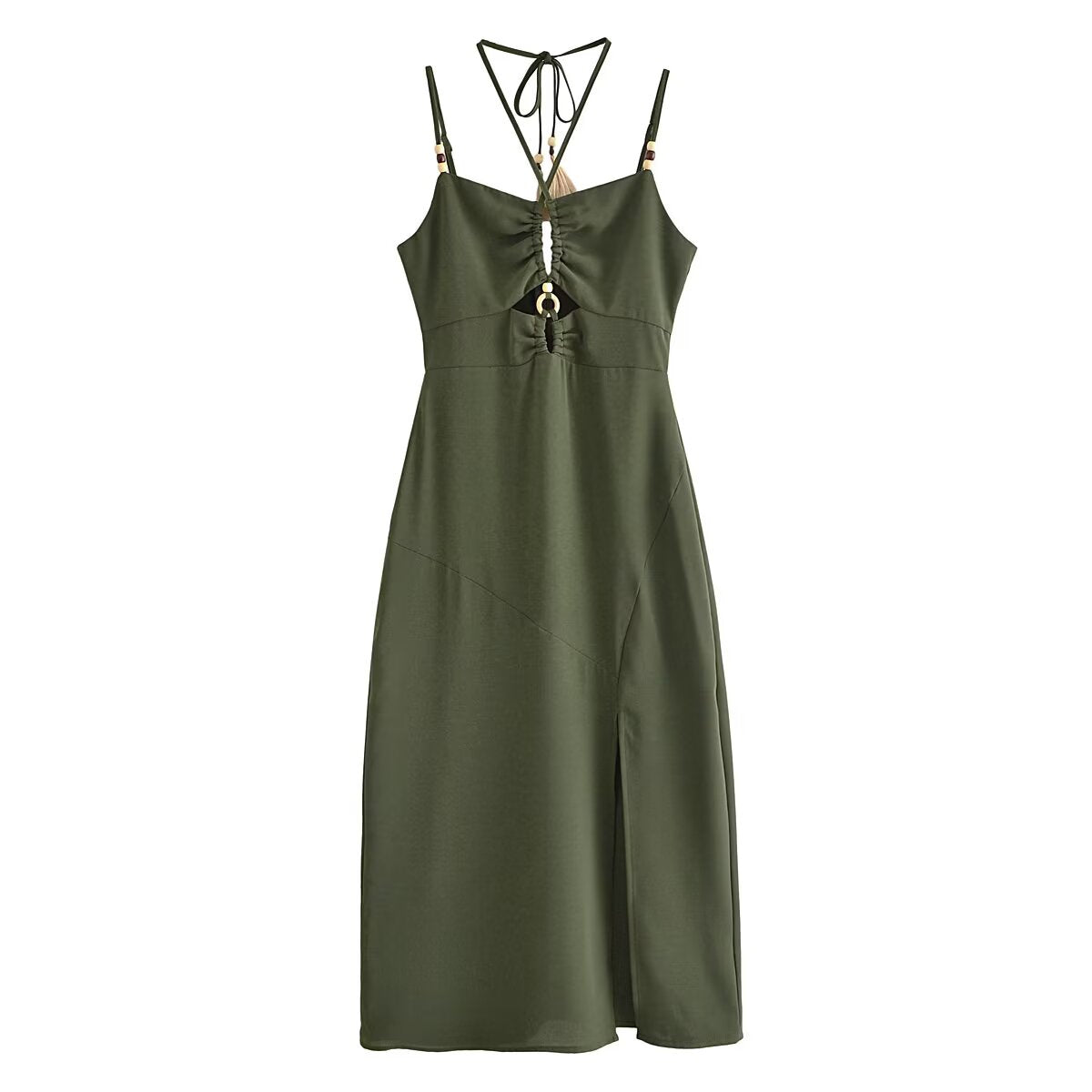 Summer Women Clothing Halter Chest Hollow Out Cutout Tube Top Dress