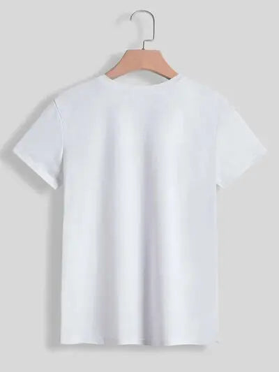 Lucky Clover Sequin Round Neck T-Shirt