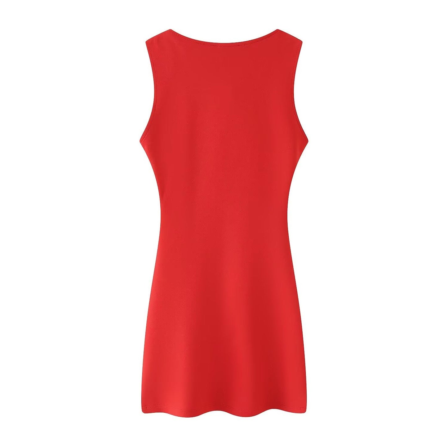 Women Clothing Spring Summer Casual Pleated Decoration Short Dress