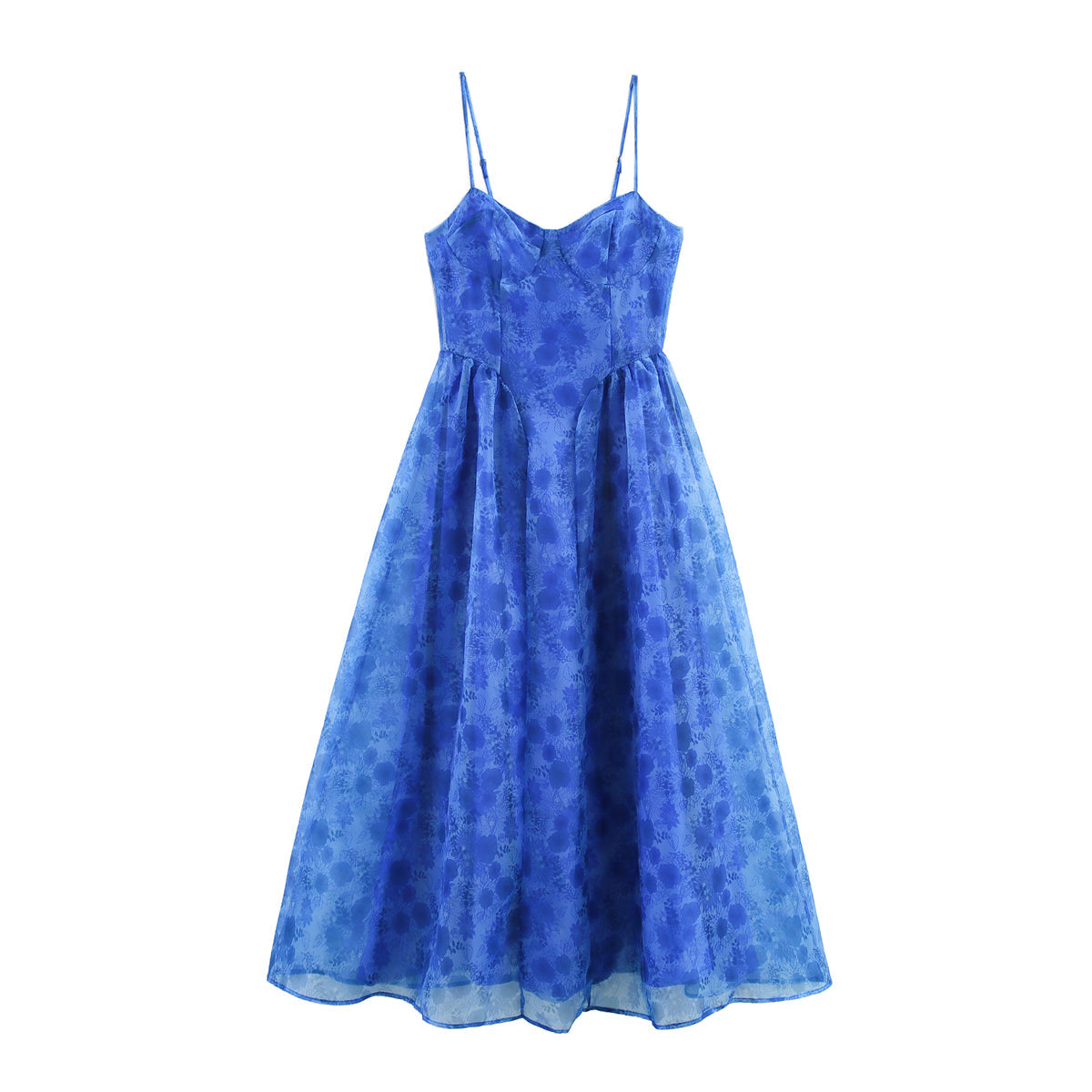 Summer Bohemian Slim Fit Slimming Organza Large Swing Sling Dress