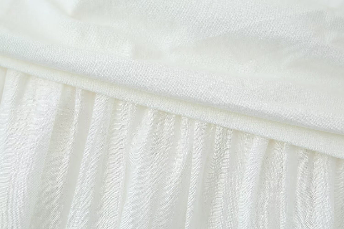 Women Pleated Decorative Stitching Mid Waist Midi Skirt
