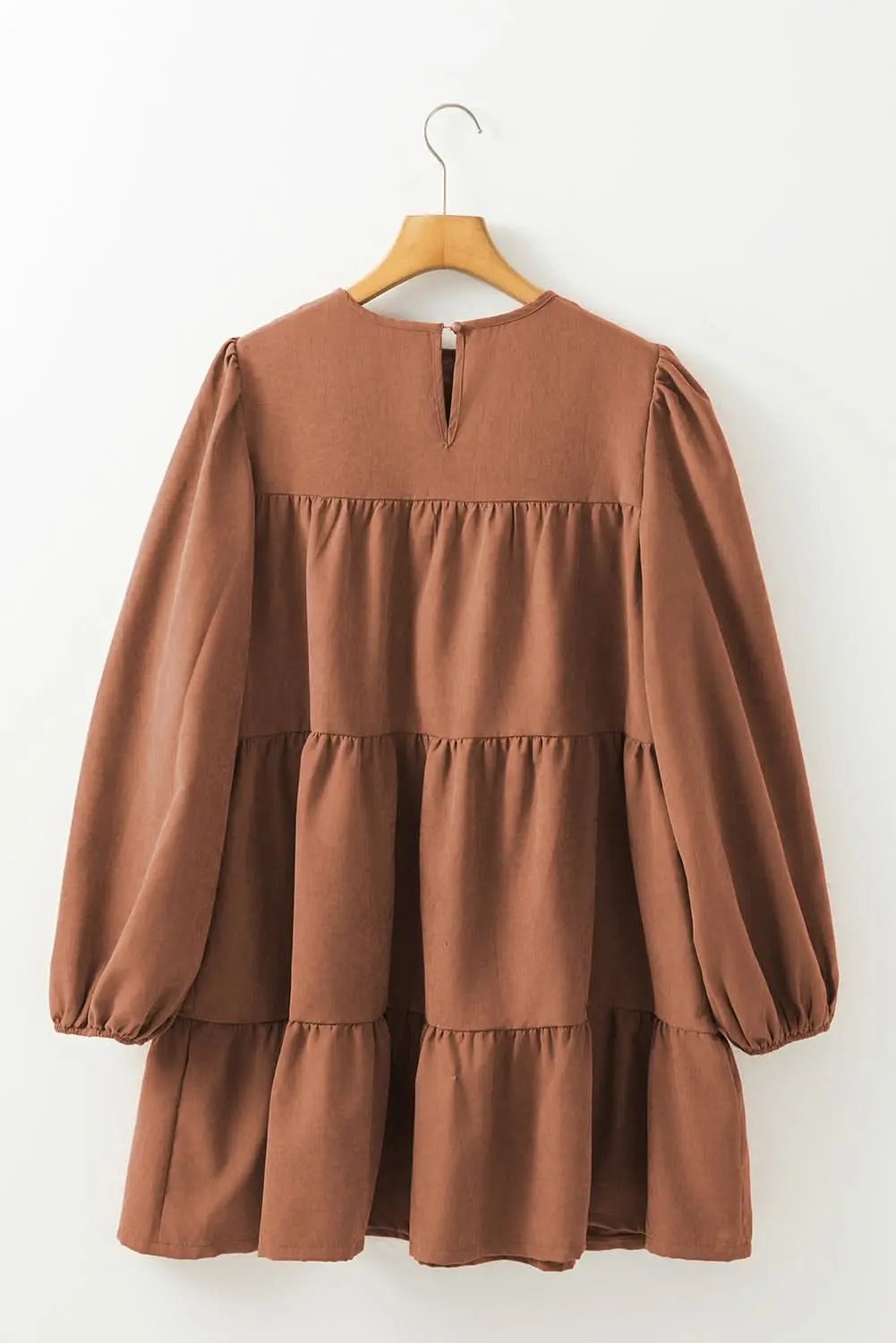 Crochet Mini Dress | Love Salve Chestnut