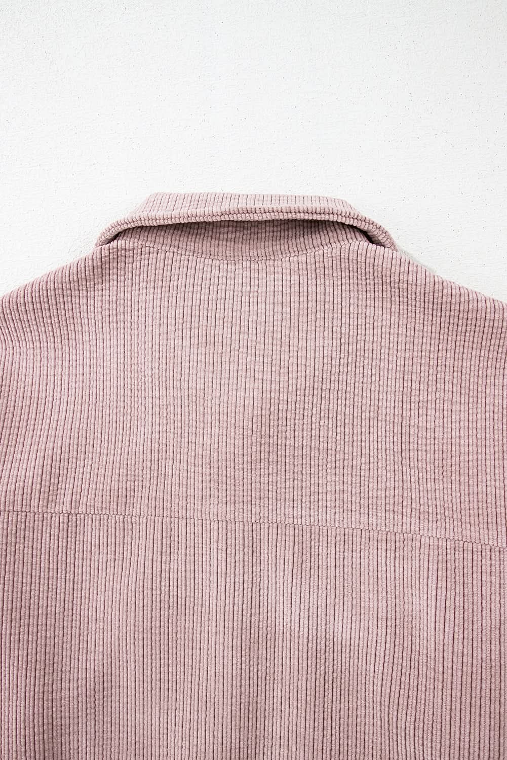 Women's Corduroy Shacket - Soft & Cozy - Button Up Top