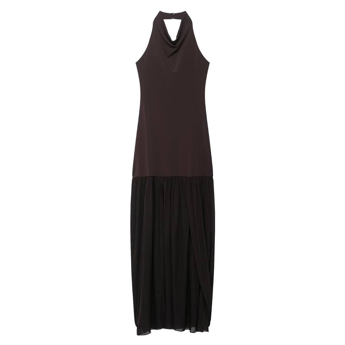 Autumn Women Clothing Sexy Sexy Stitching Halter Dress