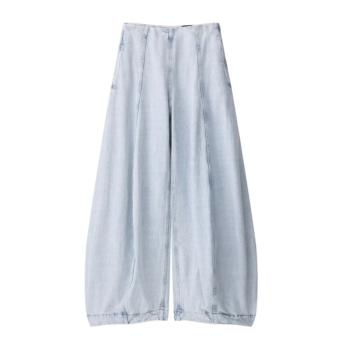 Women Clothing Autumn Series High Waist Balloon Jeans