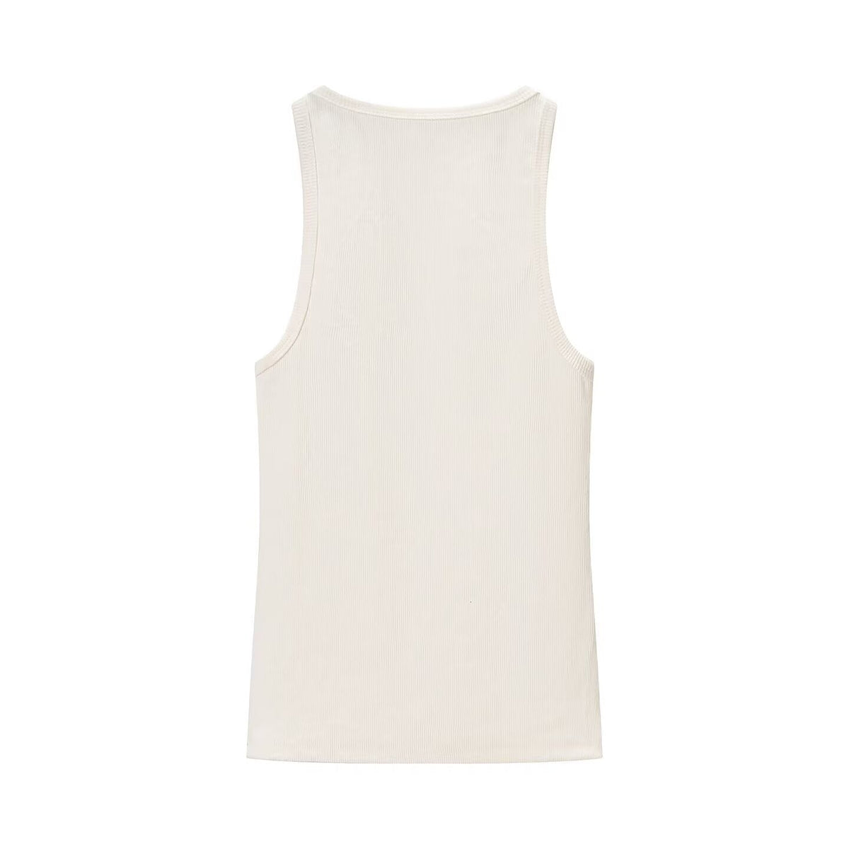 Spring Women Clothing Sexy Sexy round Neck Sleeveless Rib Sling Top