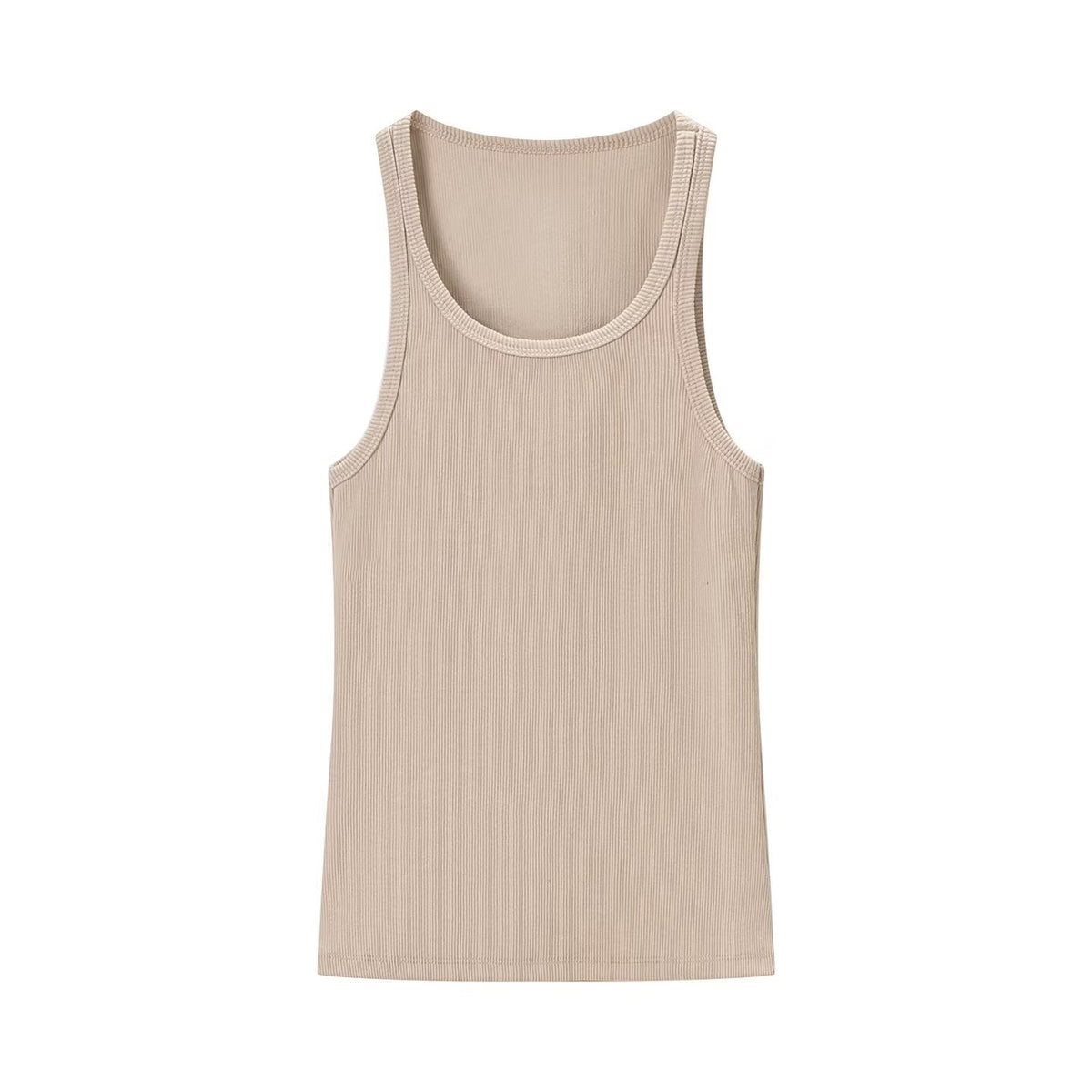 Spring Women Clothing Sexy Sexy round Neck Sleeveless Rib Sling Top