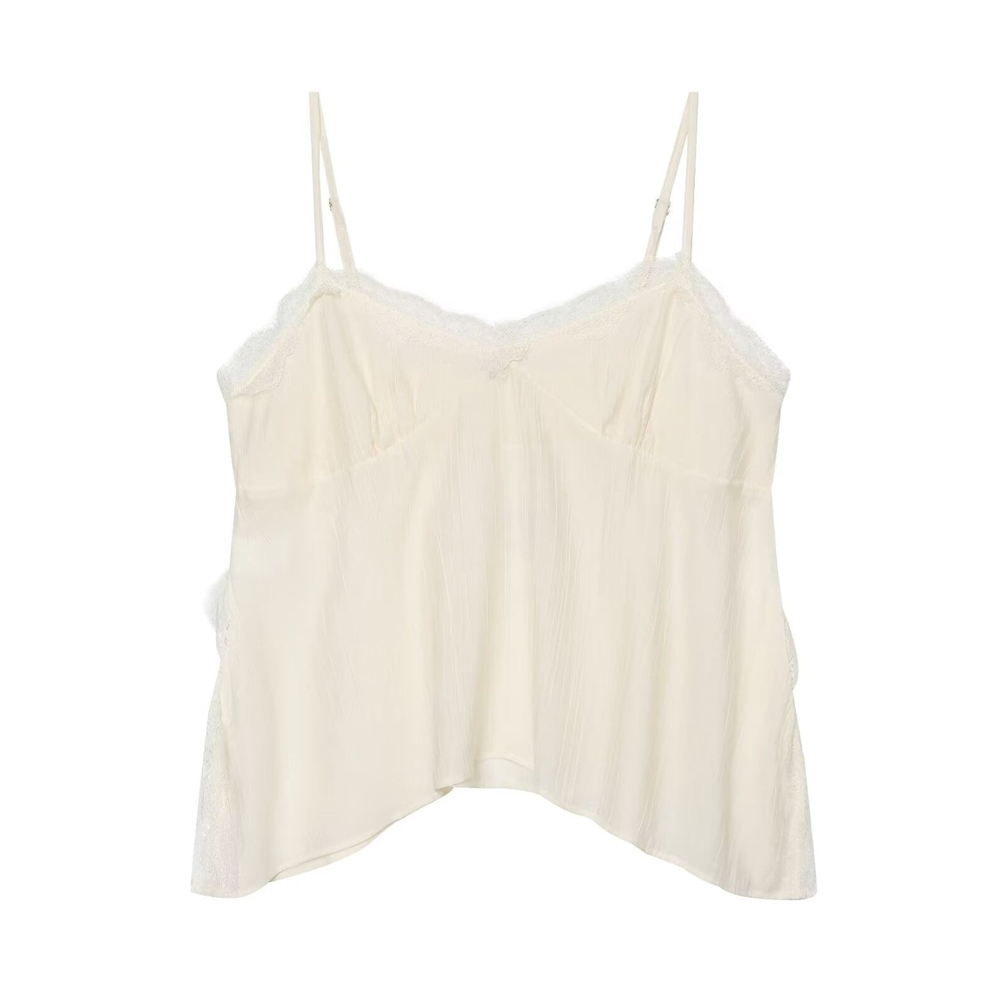 Women Clothing Wrinkle Effect Underwear Top
