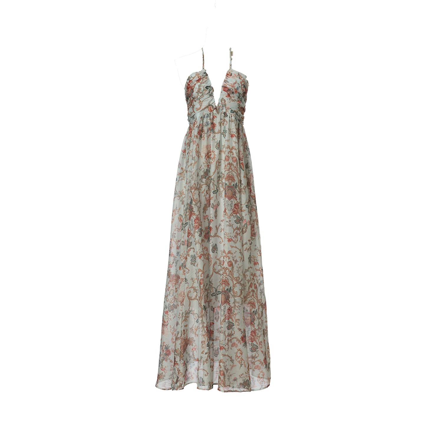 Women Summer Printed Halter Neck Strapless Dress