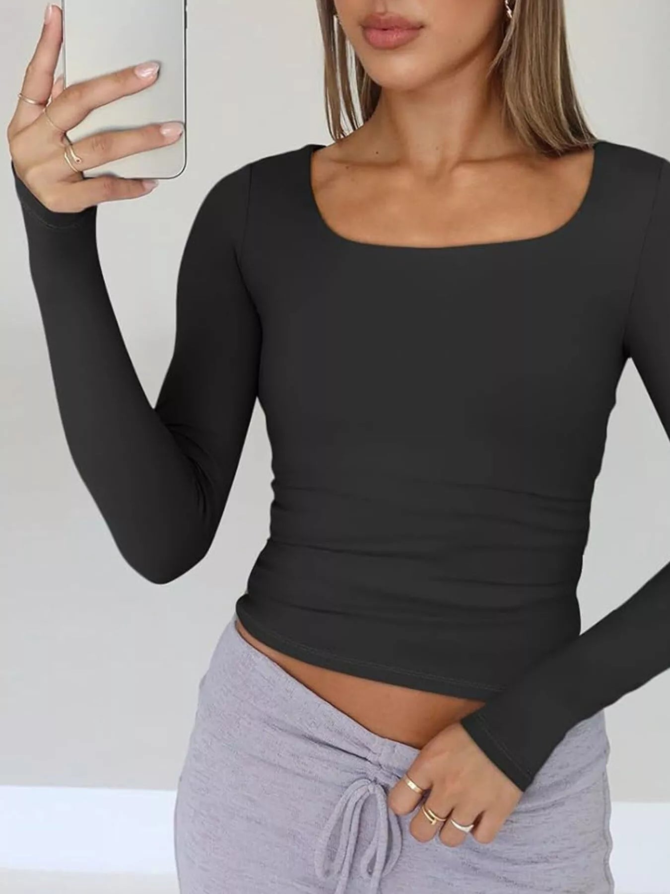 Slim Fit Long Sleeve T Shirt