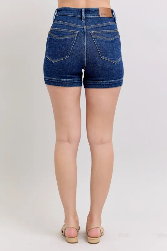 Judy Blue Full Size High Waist Tummy Control Denim Shorts