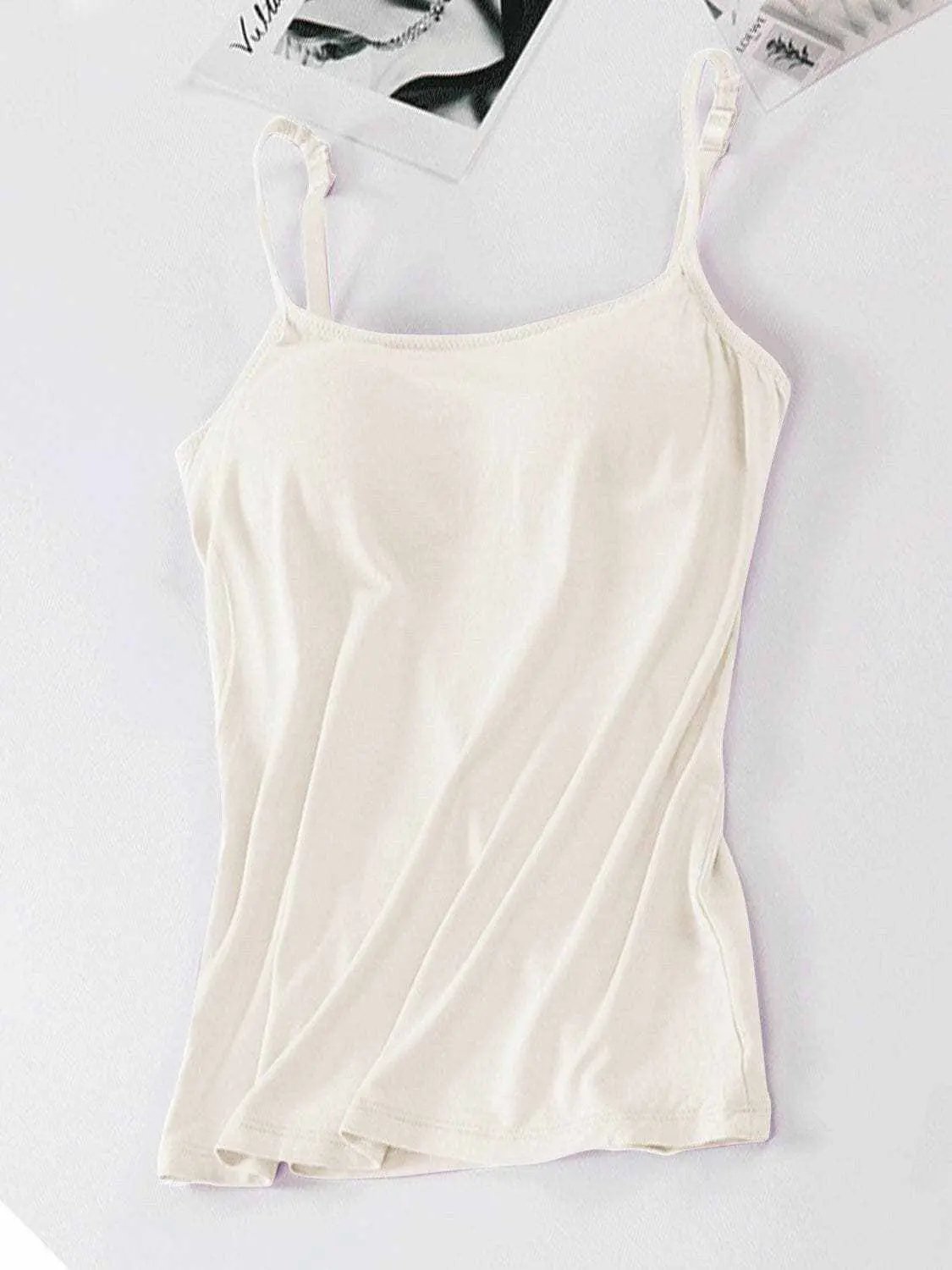 T-Shirts Trendsi just arrived - Scoop neck cami with adjustable straps