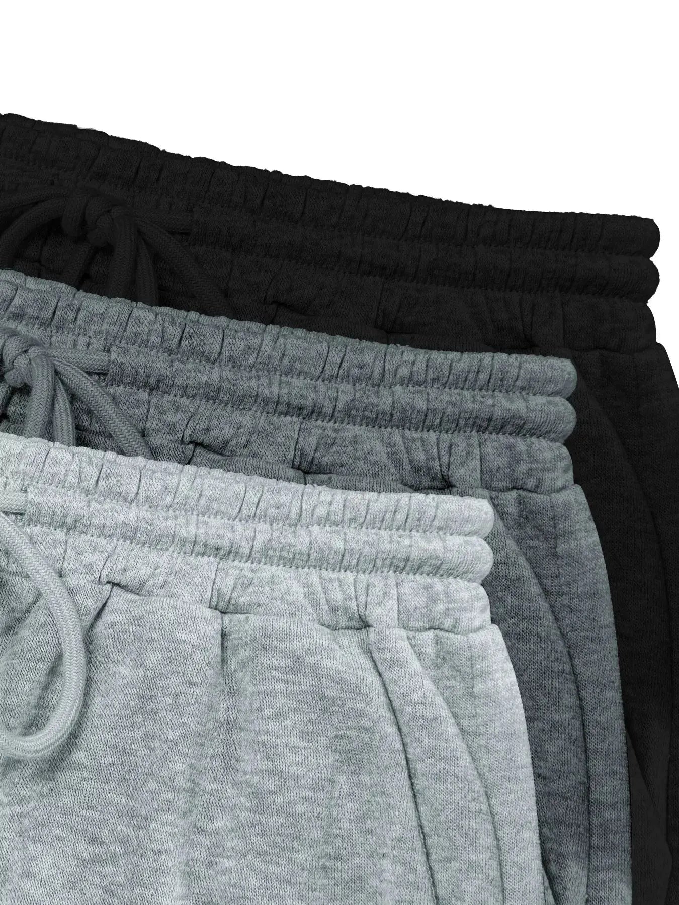 3-Piece Drawstring Joggers with Pockets Set
