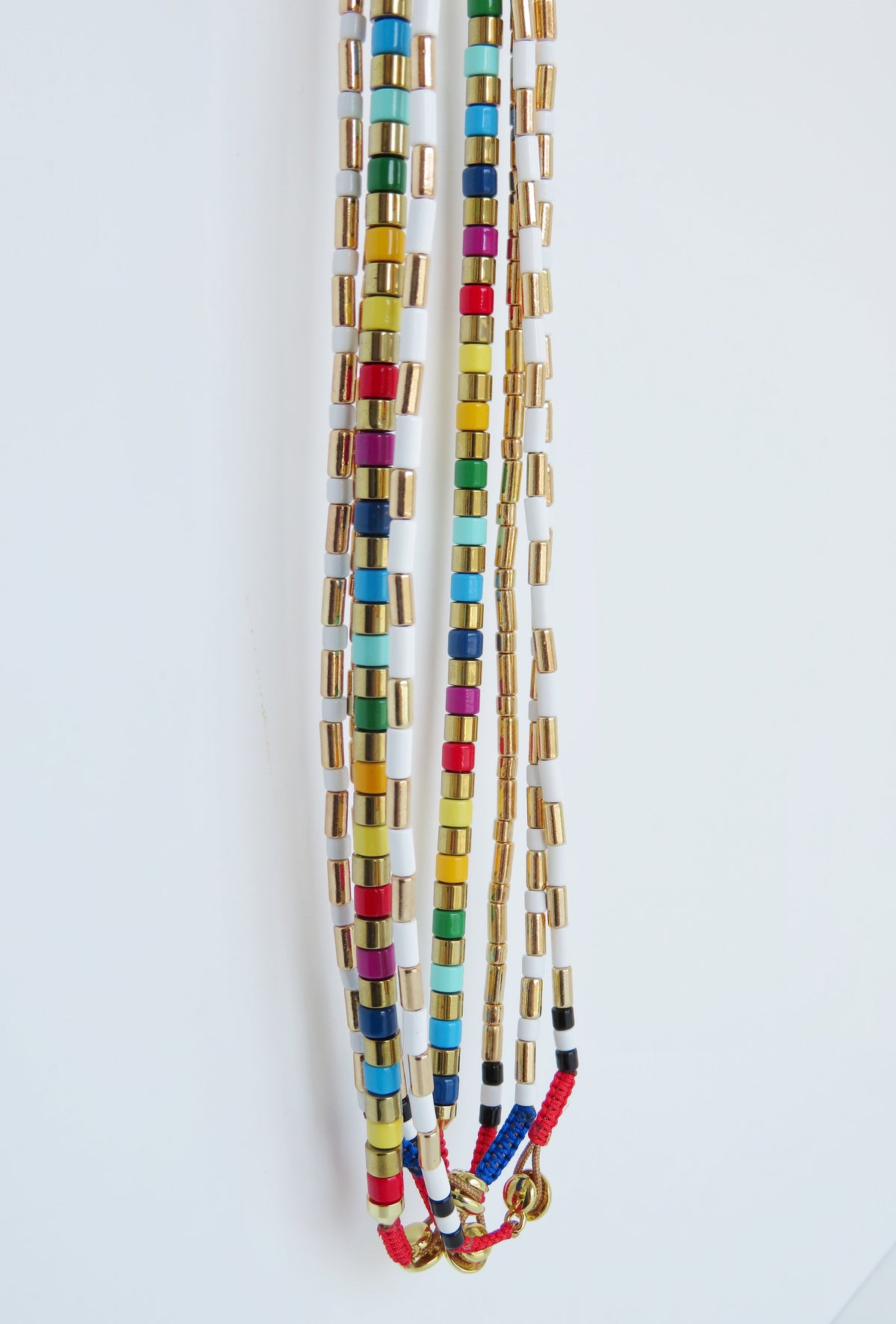 Enamel Tube Necklaces - add charms!