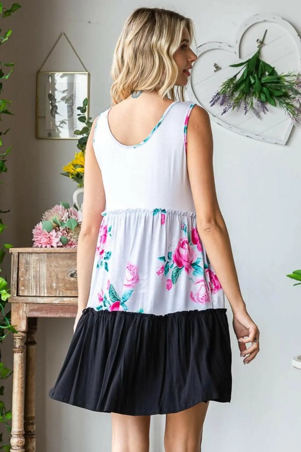 Trendsi Maternity Tiered Frill Midi Dress Ivory