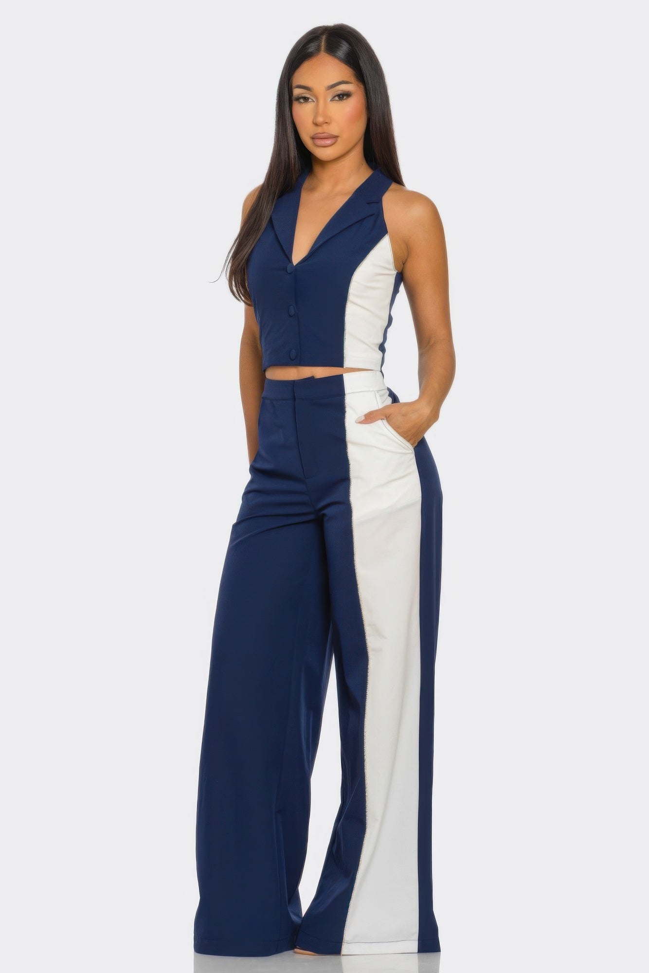 2 Piece Color Block Set